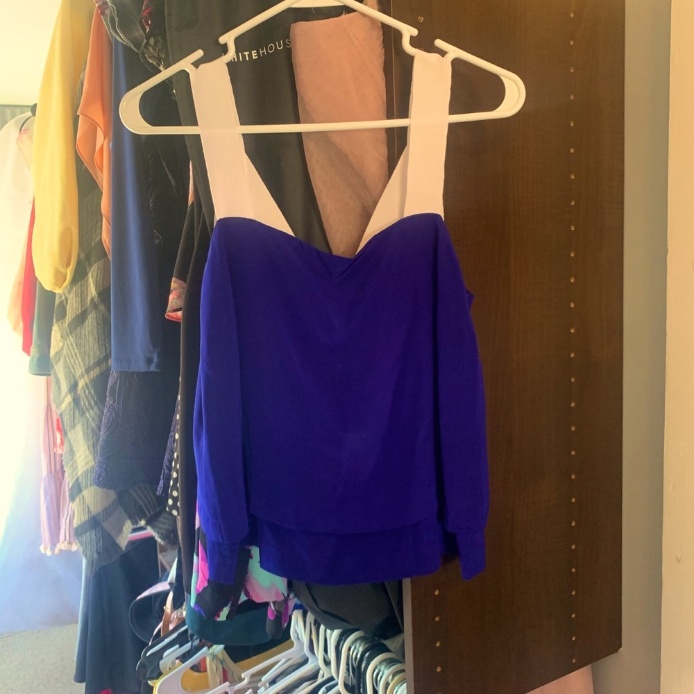 Sandro Paris Blue crop top